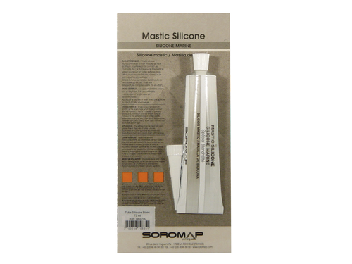 SOROMAP Mastic silicone tube 75ml - translucide