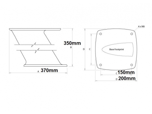 SCANSTRUT Support radome radar PT2001 