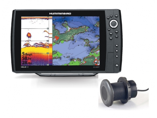 HUMMINBIRD Helix 12 Chirp 2D sonde Traversante sans saillie