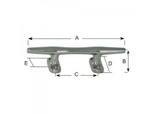 PLASTIMO Taquet d'amarrage inox  126 mm