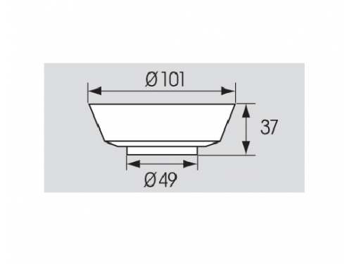 BATSYSTEM Plafonnier orientable à led Chromé