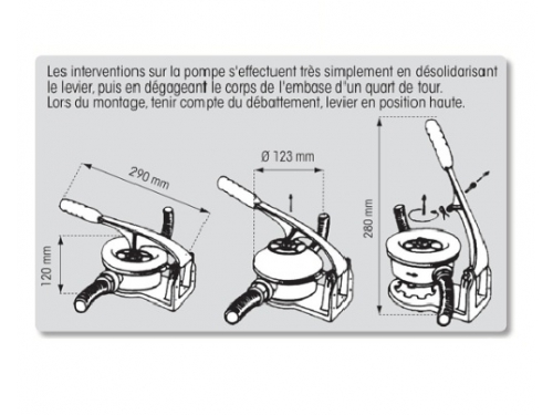 PLASTIMO Pompe de cale à membrane
