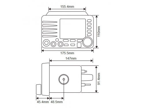 VHF Fixe STANDARD HORIZON GX6000E
