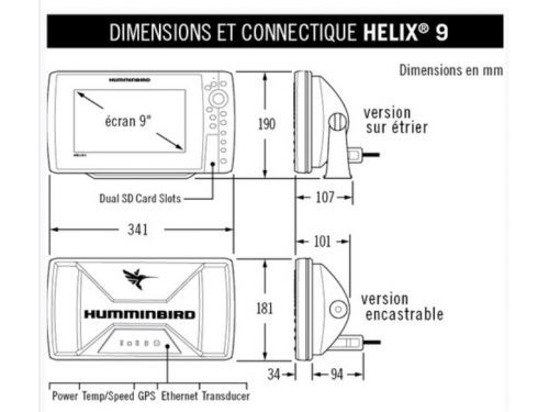 HUMMINBIRD Helix 9 Gen2 HD sans sonde