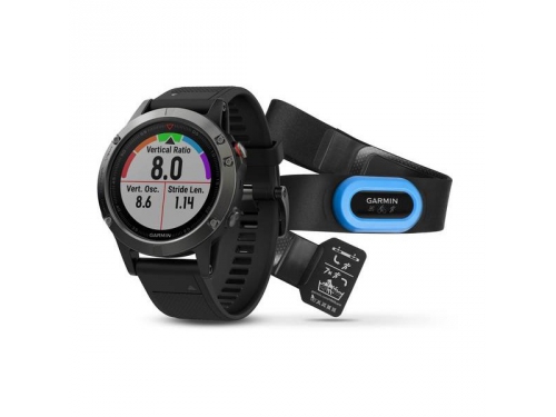 GARMIN FENIX 5 Gray avec bracelet noir Pack Performer HRM Tri