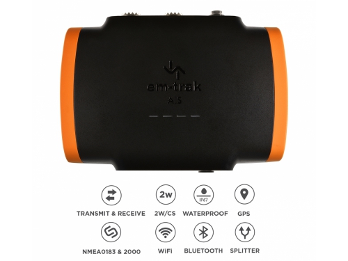 EM-TRAK B924 Emetteur - récepteur AIS avec WiFi - Bluetooth - Splitter