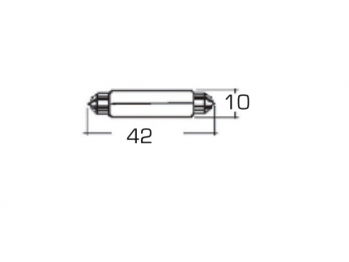 Ampoules navette 10x42mm 12v-5w