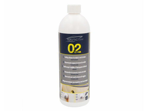 NAUTIC CLEAN 02 Déjaunissant coque et coulures de rouille 1L