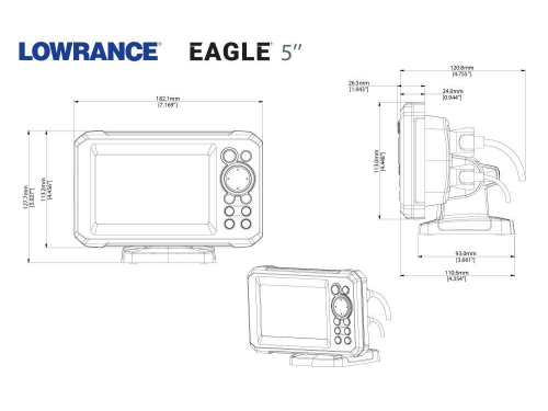 LOWRANCE Eagle 5 avec sonde SplitShot™ HD 