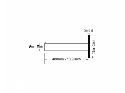 TREM Echelle encastrable 3 marches