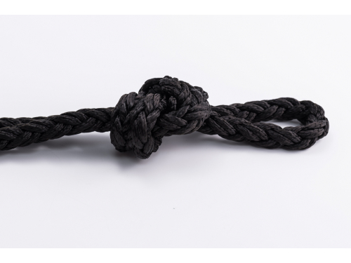 Amarre Squareline Polyamide 8 torons 18mm noir