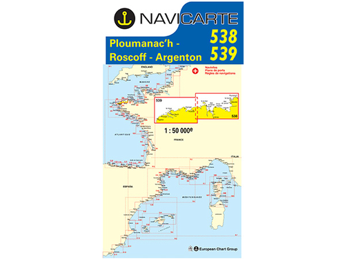 NAVICARTE - Carte pour la Manche 538-539