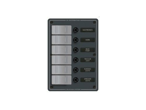 BLUE SEA SYSTEMS - Tableaux électriques 6 interrupteurs vertical