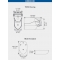 FURUNO - Sondes tab. ar. plastique 1kW - 50/200kHz